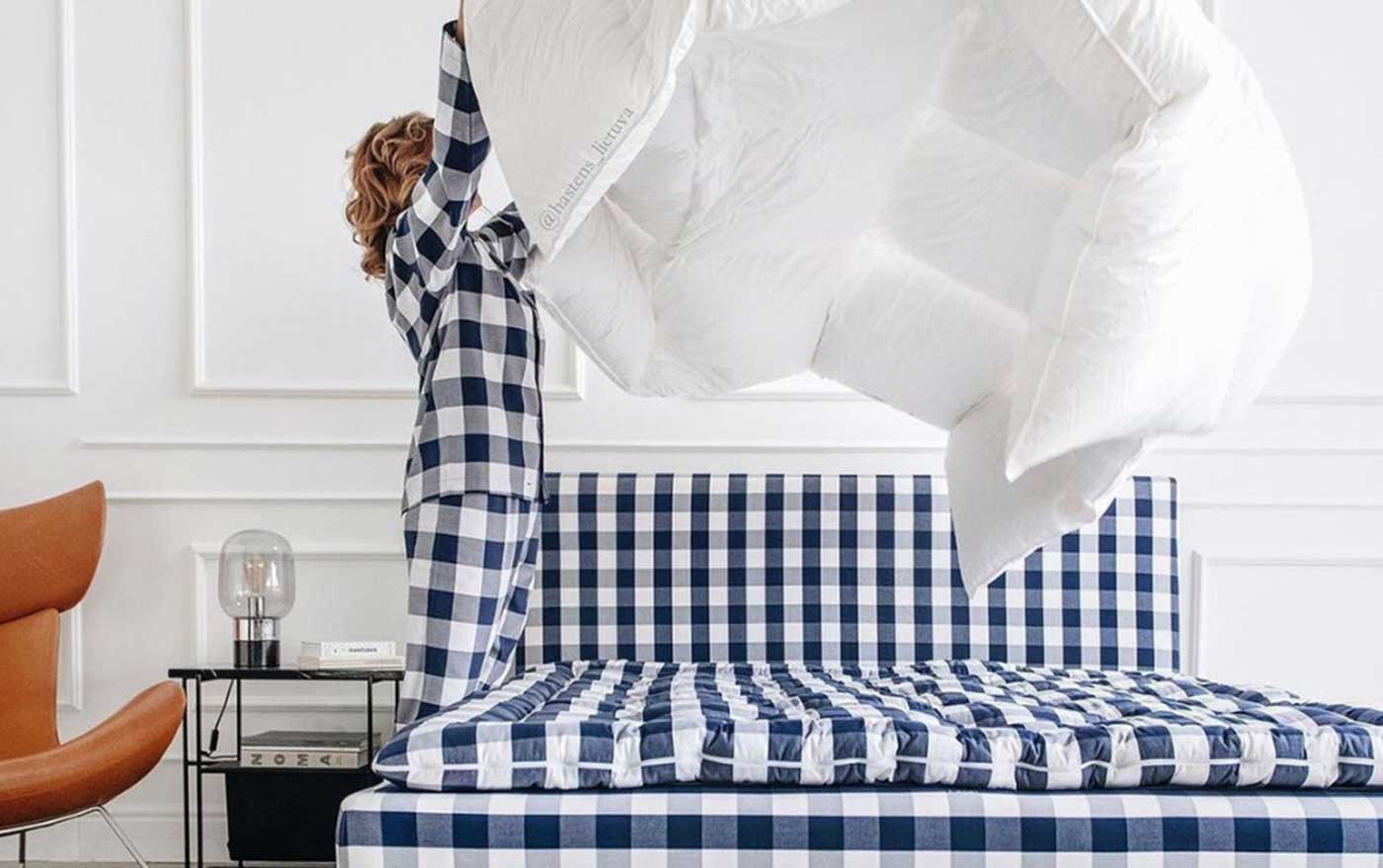 Cada cama Hästens está fabricada con materiales naturales que ayudan a regular la temperatura corporal