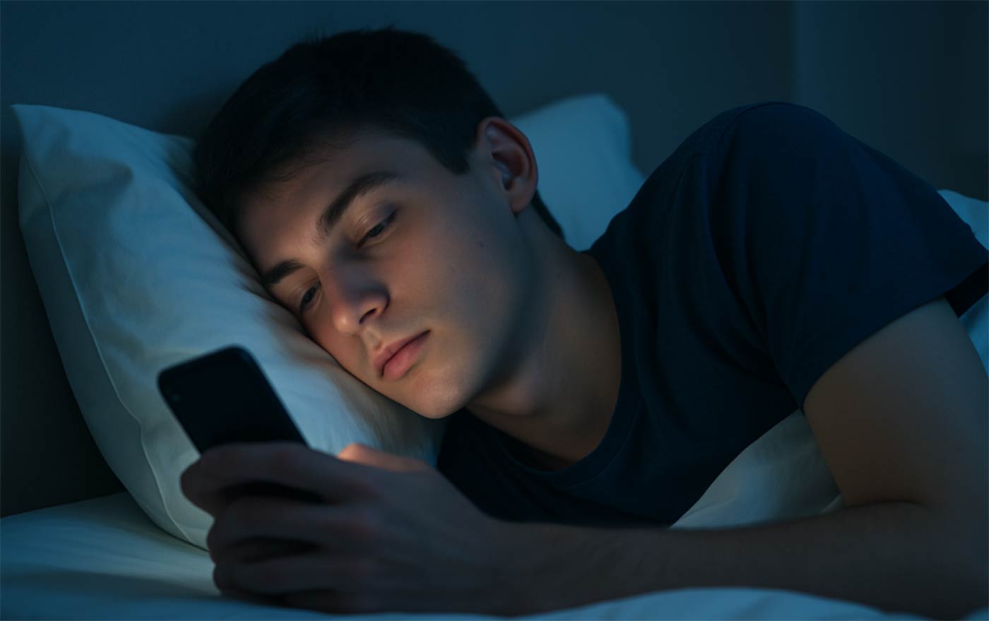 A la edad de 20 años, el uso de pantallas puede alterar el sueño
