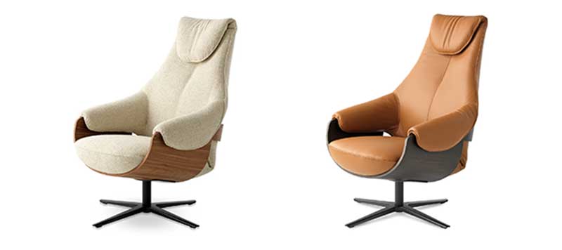 Sillón Leolux Cream. La suavidad de las formas bien pensadas