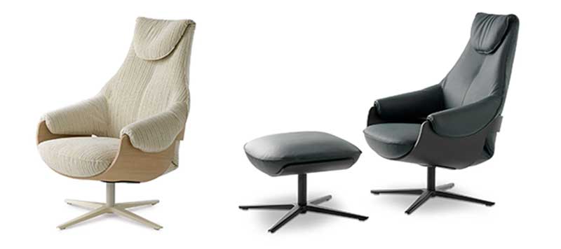 Sillón Leolux Cream. La suavidad de las formas bien pensadas