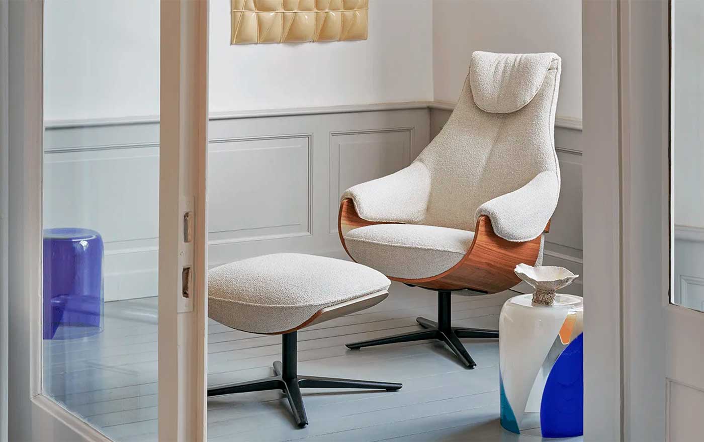 Sillón Leolux Cream. La suavidad de las formas bien pensadas