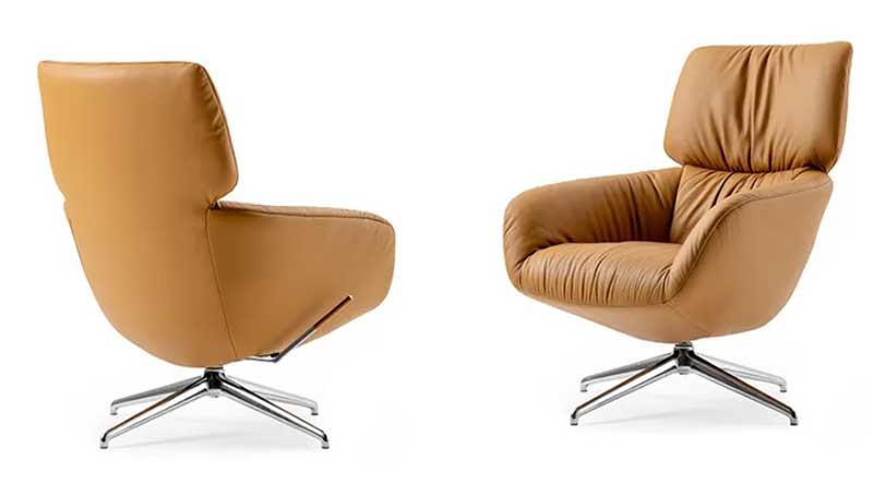 Sillón Leolux Lodey. Donde el diseño se convierte en gesto