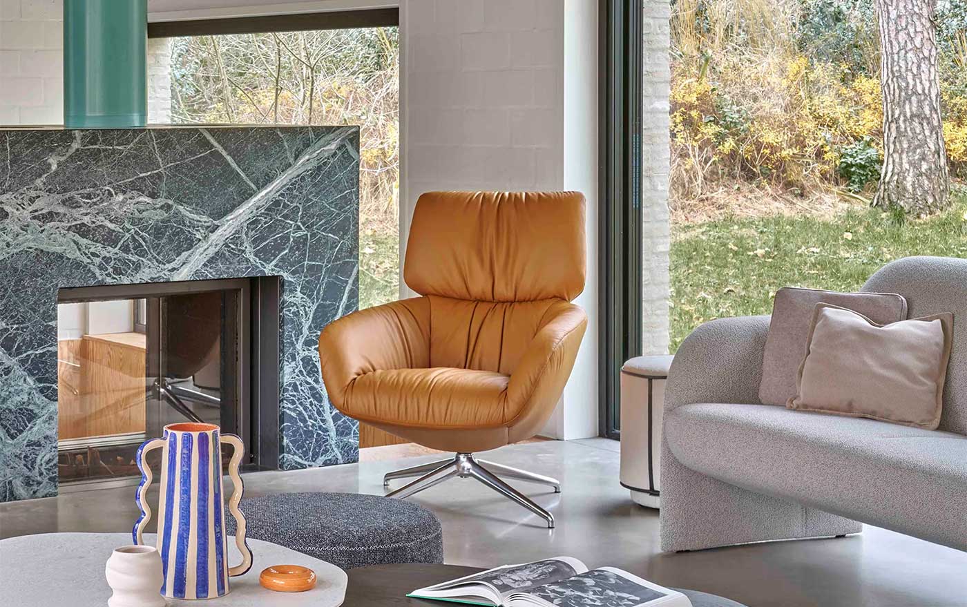 Sillón Leolux Lodey. Donde el diseño se convierte en gesto