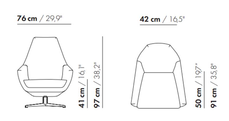 Sillón Montis Enzo. Confort ajustable con alma contemporánea