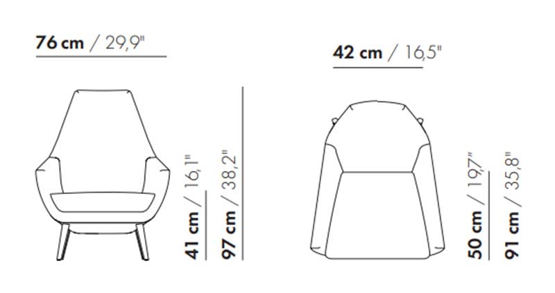 Sillón Montis Enzo. Confort ajustable con alma contemporánea