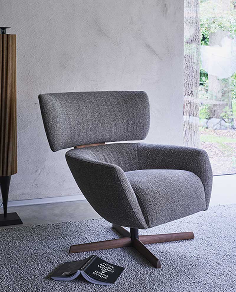 Sillón Montis George. Envolvente, elegante, intuitivo