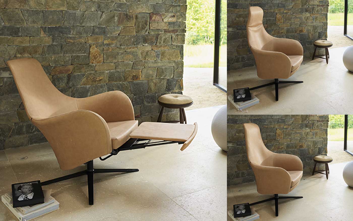 Sillón Montis Marvin. Elegancia relajada con ingeniería invisible