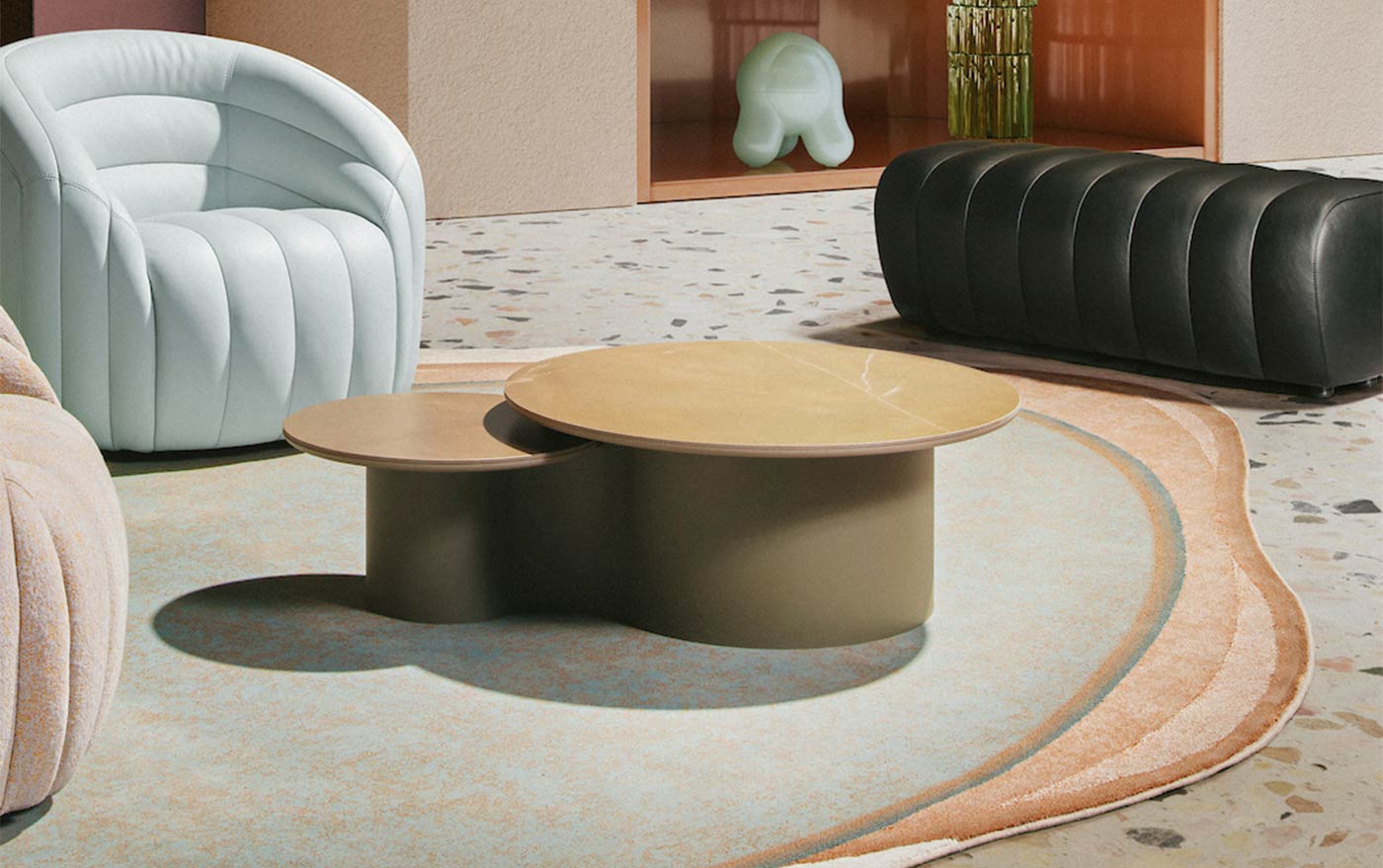 Mesa Pode Flowy. Geometría orgánica con carácter mediterráneo