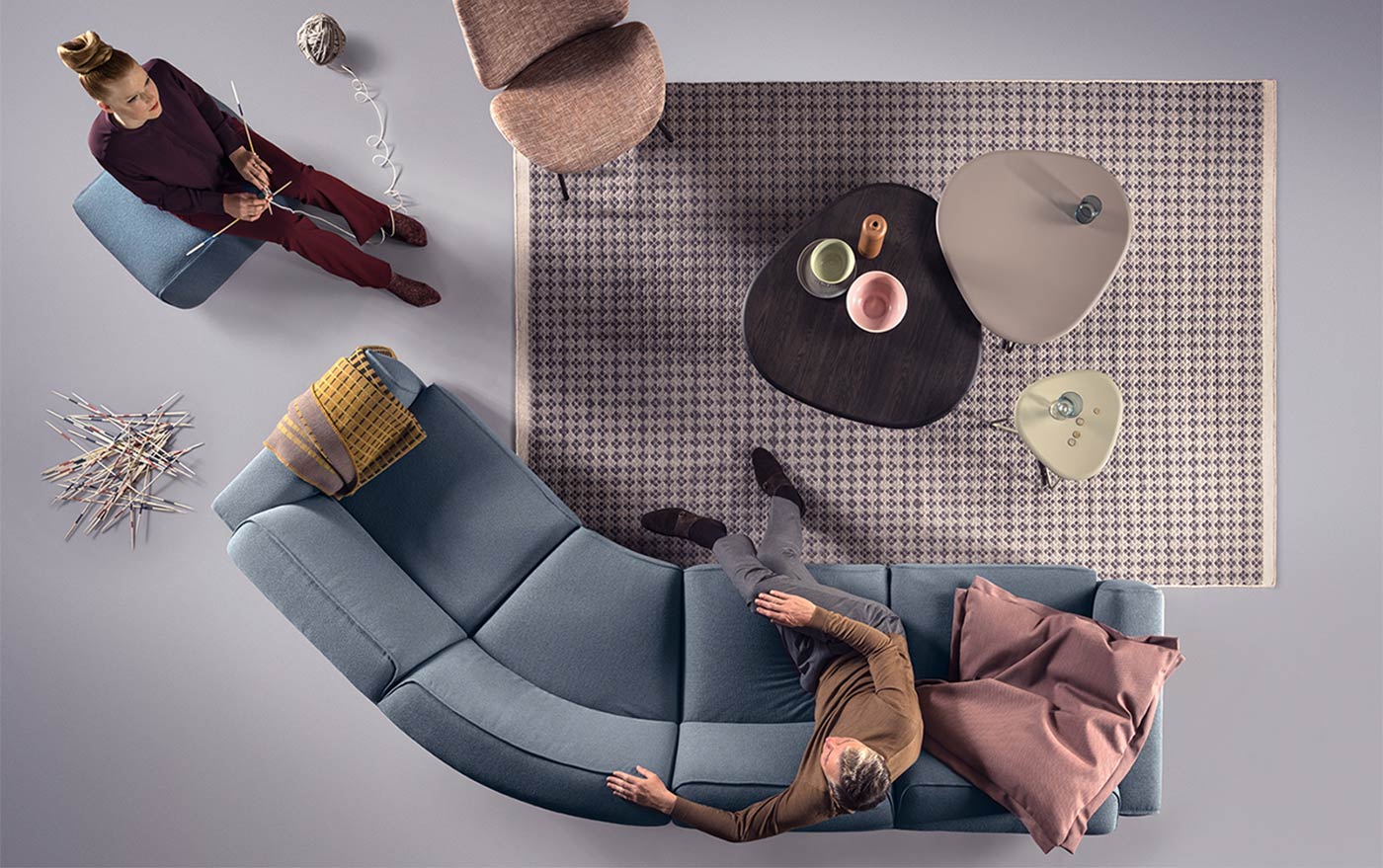 Sofá Pode Melloo. Infinitas posibilidades en un diseño envolvente