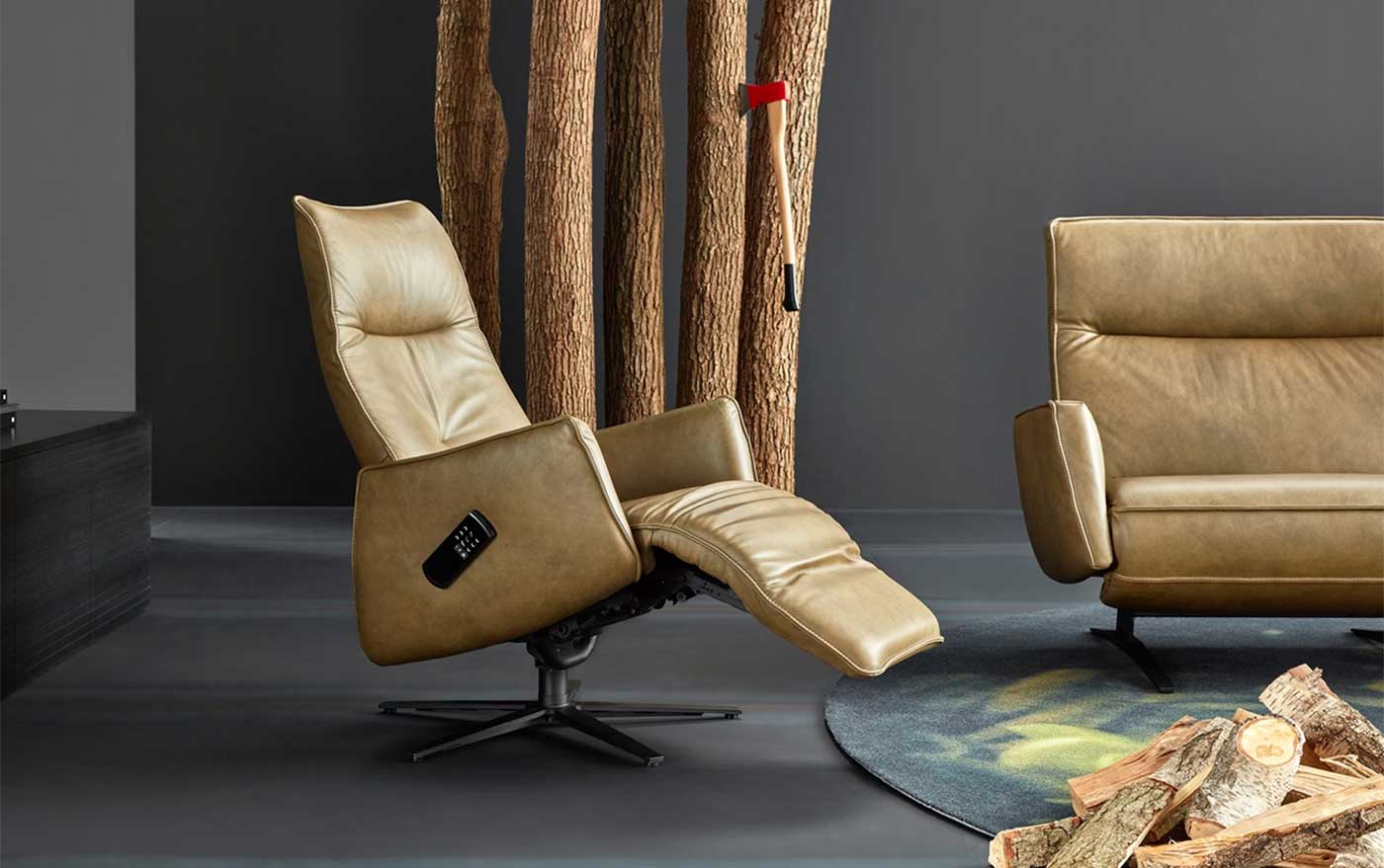 Sillón Himolla S-LOUNGER 7922. Versatilidad con un diseño elegante