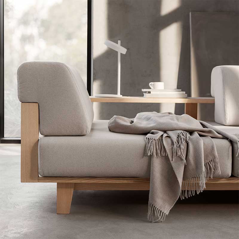 Sofá Softline Wood. El sofá cama que lleva la naturaleza al hogar
