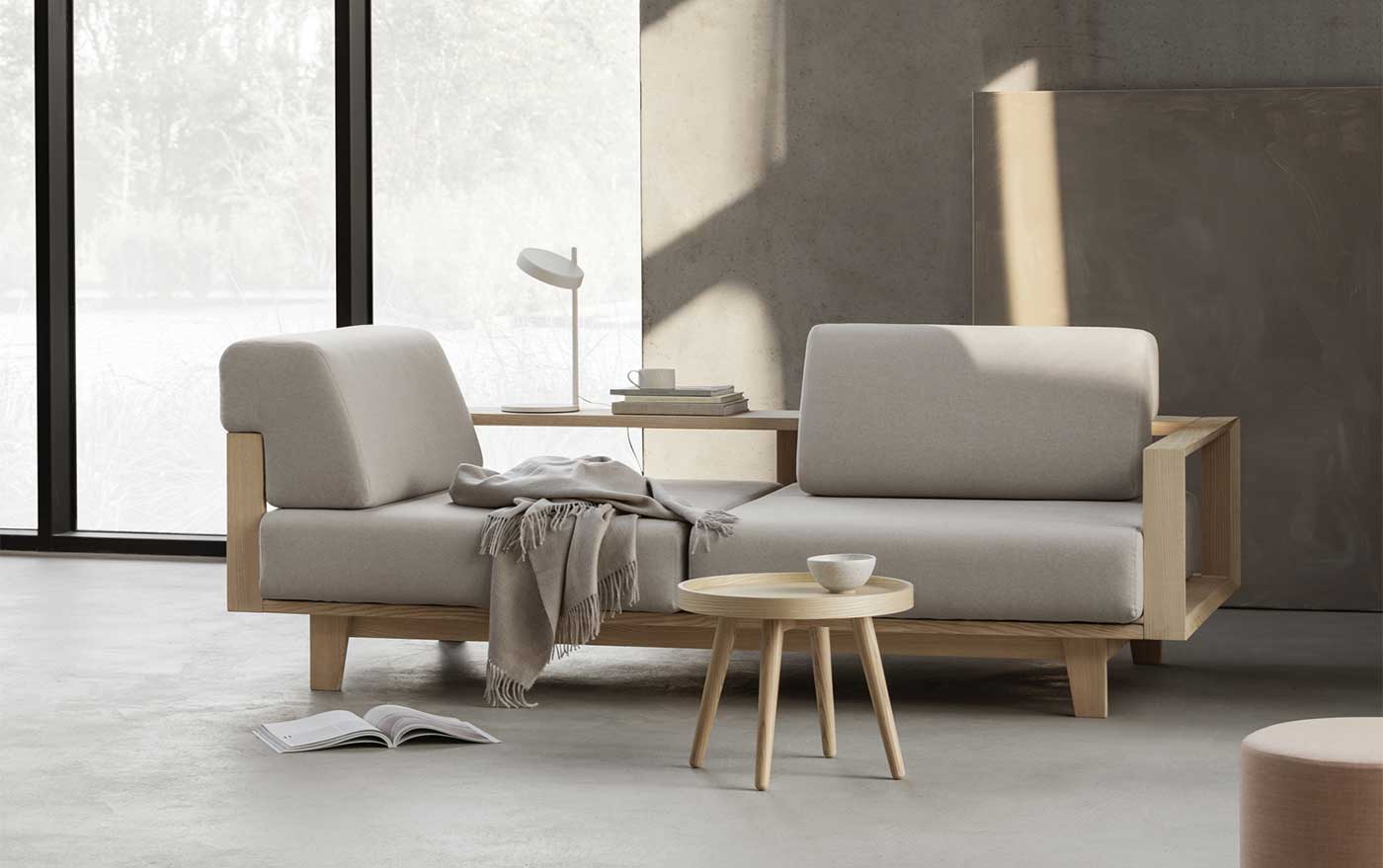 Sofá Softline Wood. El sofá cama que lleva la naturaleza al hogar Sofá Softline Wood. El sofá cama que lleva la naturaleza al hogar