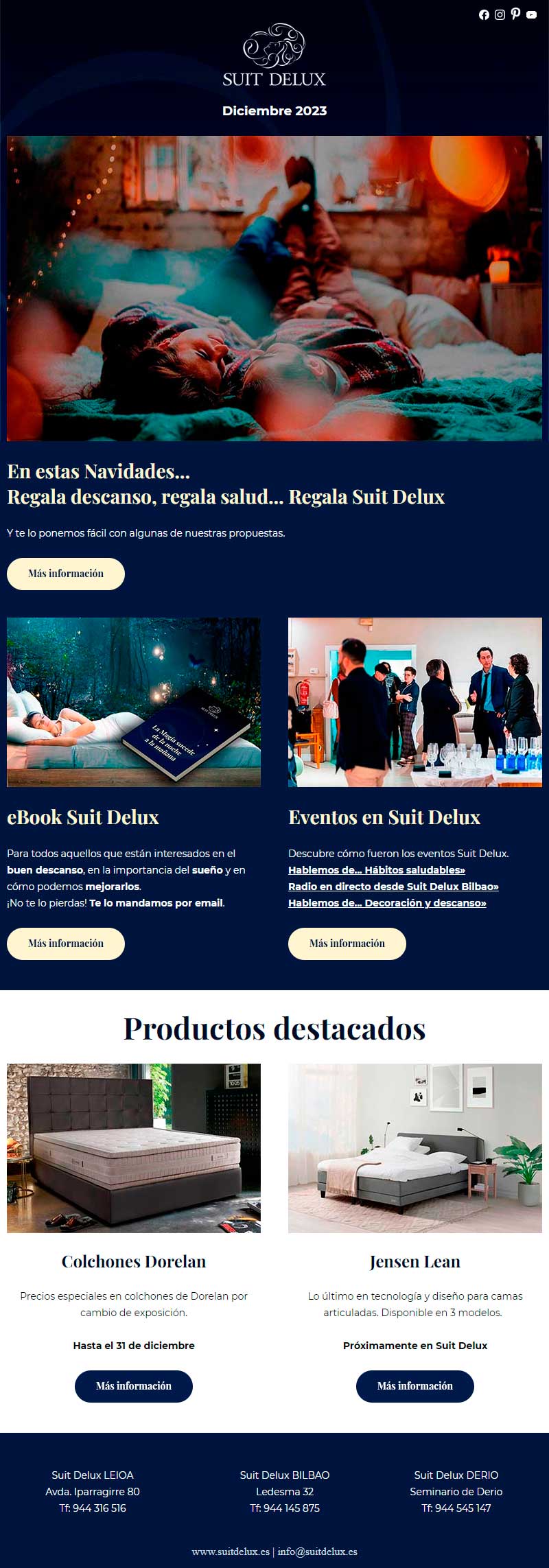 Boletín Diciembre 2023. Regala descanso, regala salud