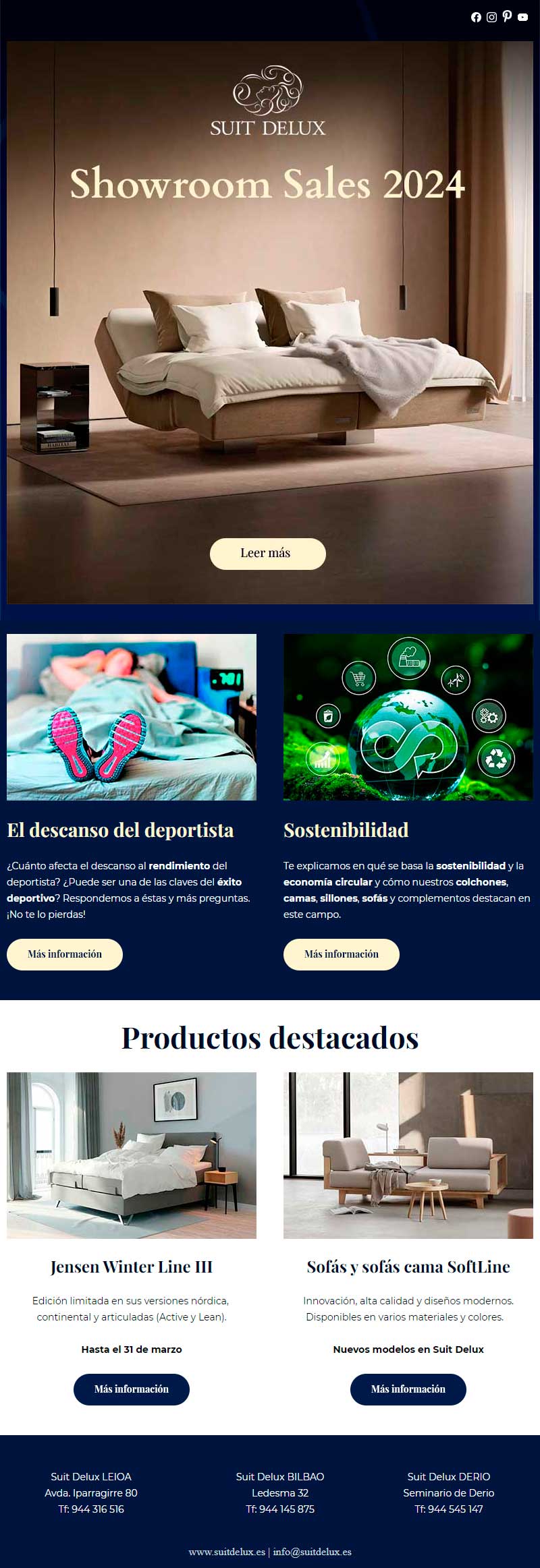Boletín Enero 2024. Showroom Sales Suit Delux