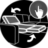 Función reclinable: Sin pared, eléctrica con botones de sensor Sofás y sillones Himolla. Funcionalidades